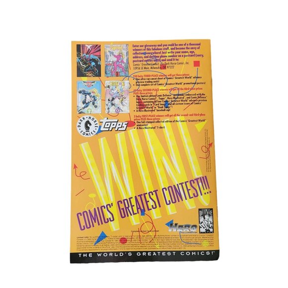 Dark Horse Division 13 Week 1 1993 Comic Book Collector Bagged Boarded - Picture 2 of 2